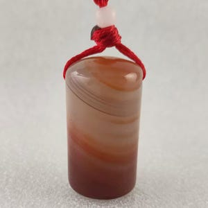 A Piece of Agate Seal Keychain Necklace Pendant Chinese Seal Confucius Hometown Custom Chinese Name Carving E211