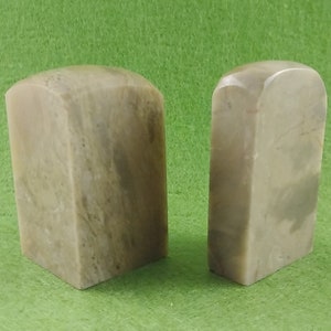 2 Pieces of Chinese Seal Custom Birthday Gift Handmade Stone Stamp by Chisel Carve Character Kanji Name Chop for Calligraphy Painting E185
