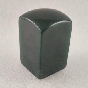 A Piece of Chinese Seal Green Agate Stone Stamp Custom Chop Chinese Name Signature Carving Hanko E215