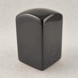 A Chinese Seal Black Agate Stone Stamp Custom Chop Chinese Name Signature Carving Hanko E337