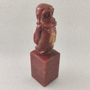 A Chinese Custom Hand Carved Square Seal Stamp Calligraphy Painting Personalized Design Confucius Hometow Damo Zen Bodhidharma Buddha E388