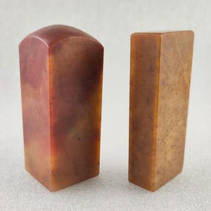 2 Pieces of Chinese Seal Stamp Chop Stone Custom Birthday Gift  Chisel Carve Name Calligraphy Painting Collection Customized Signature E168