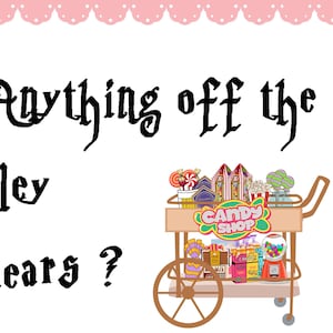 Printable Trolley Sign Anything From the Trolley Dears Train Candy Lady