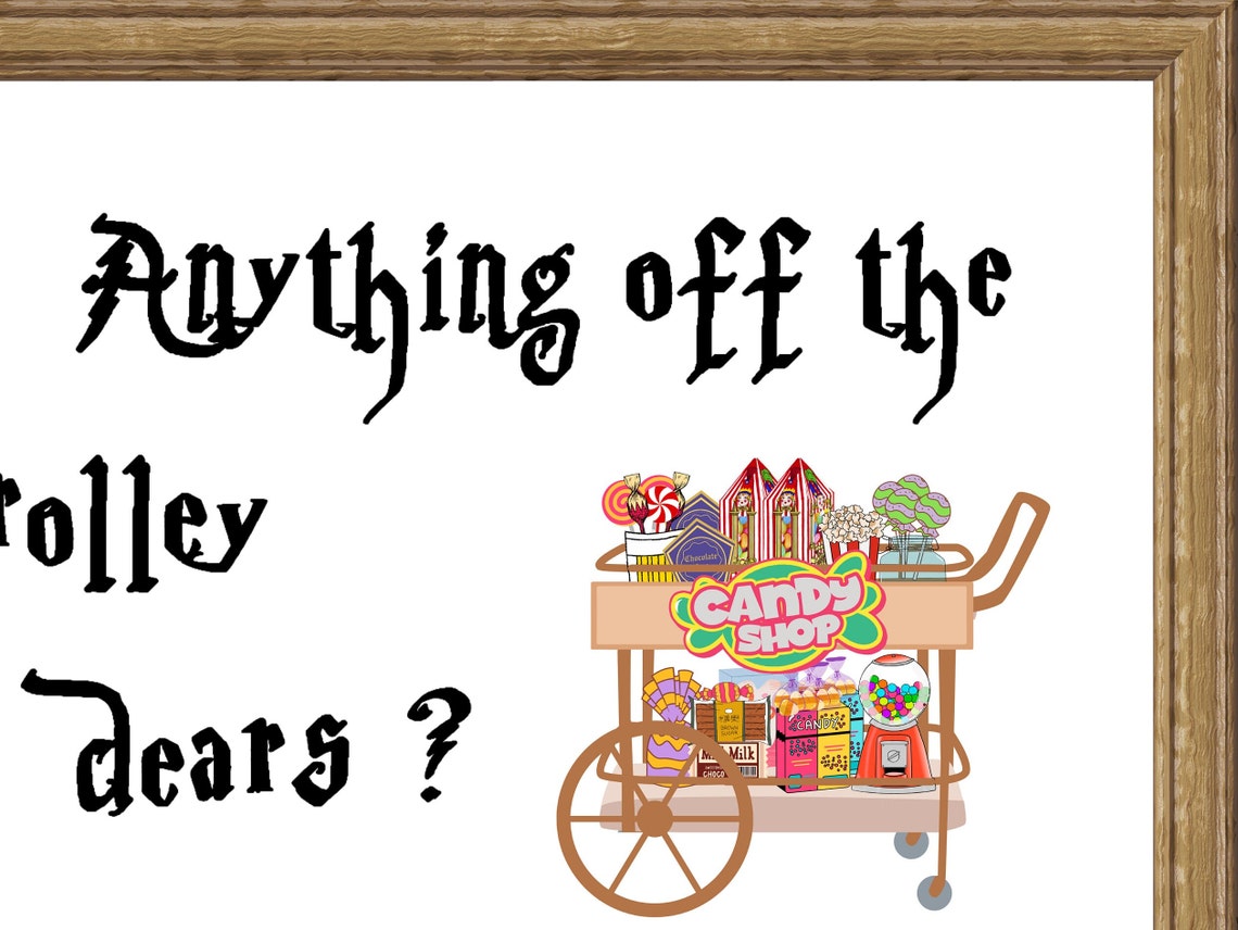 Printable Trolley Sign Anything From the Trolley Dears Train - Etsy