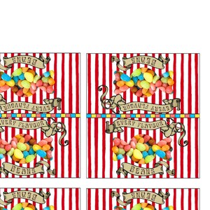 Printable Every Flavour Beans Toppers Wizard Themed Party Props Jelly ...