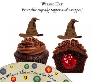 Cupcake Wrapper And Topper Wizard Themed Party Props Magic Candy Box Sorting Ceremony