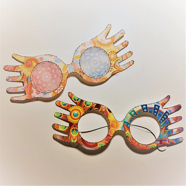 Loony druckbare Finger Brille Funky Hexe Kostüm Requisiten für Themen-Party Hexen Sonnenbrillen
