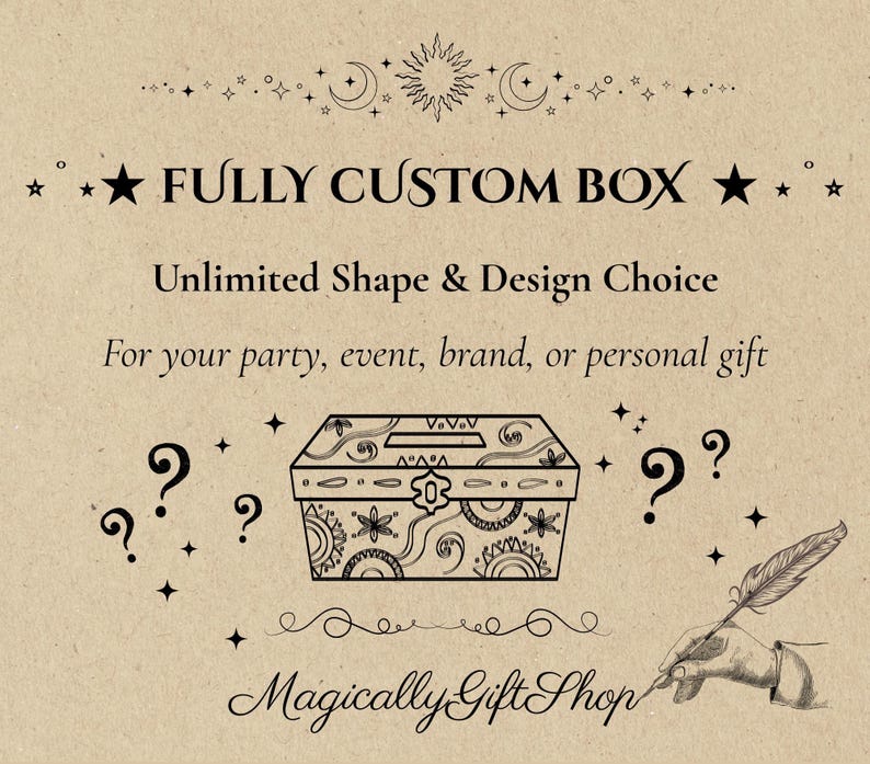 Personalized Printable Box - for [name] - Custom Design for Wizard Gift ...
