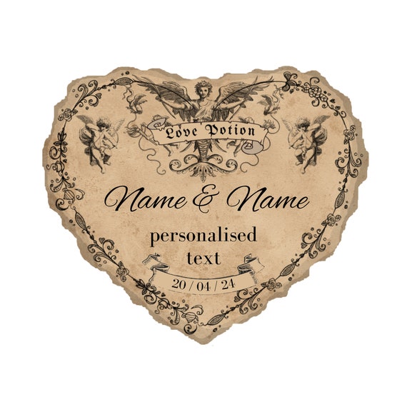 Personalised Wedding Love Potion Printable Label Sticker DIY