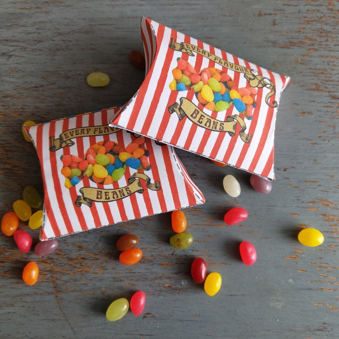 Printable Every Flavour Beans Pillow Box Wizard Themed Party Props ...