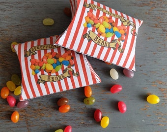 Printable Every Flavour Beans Pillow Box: Wizard Party Favor Trolley Candy (PDF)