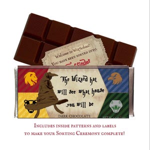Chocolate Wrapper Wizard Themed Party Props Magic Candy Box Hershey Wrapper