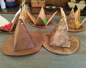 Printable Mini Wizard Hat Box: Printable Party Favor (PDF Pattern)