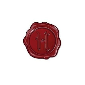 Pegatinas de sello de cera roja para decoración de sobres Sellos de cera de cartas de aceptación de magos Sello de la escuela mágica con la letra H