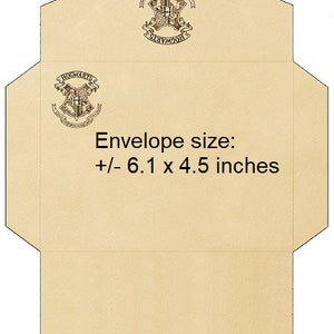Editable Printable Hogwarts Envelope With Chosen Address and - Etsy ...