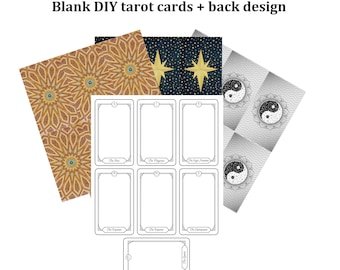 Cartas de Tarot personalizadas e imprimibles: Baraja de Oráculo Wicca del Bosque (Patrón PDF)