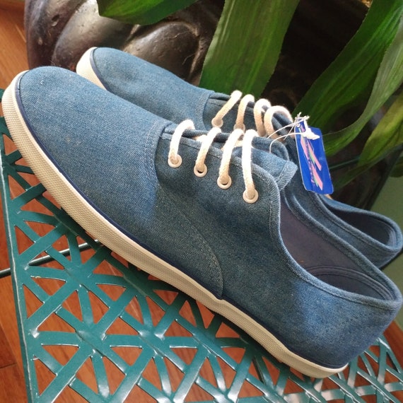 Deadstock Vintage 1980s Jantzen Denim Canvas Sneak