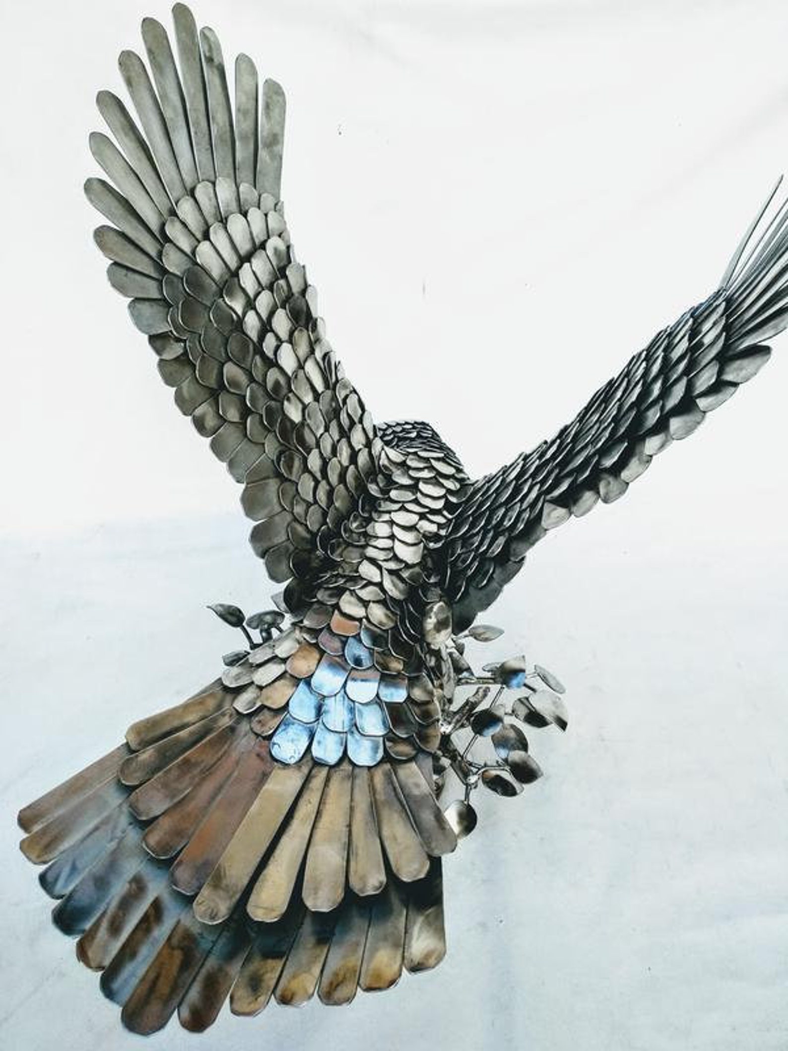 Eagle Stainless steel sculpture Handmade Metal Sculpture Etsy