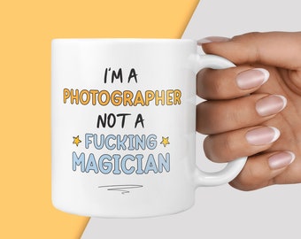 Funny & Rude Photography Gift Mug - Presents for Photographer, Photo Worker Mugs, Office Cup, New Job, Thank You, Wedding Thanks, SLR Camera