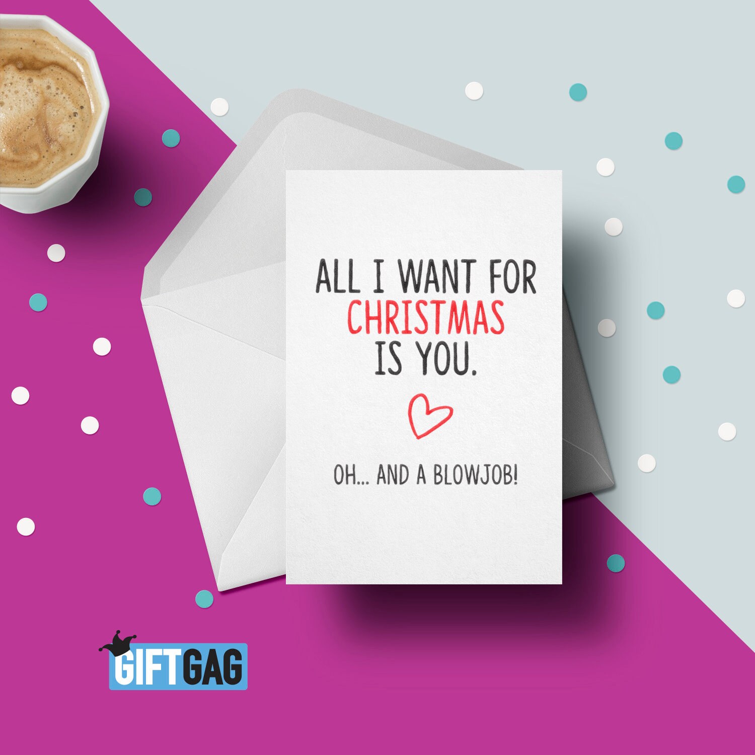All I Want for Christmas is You, Oh and A Blowjob Greeting Card - Secret  Santa, Work Xmas Cards, Girlfriend Christmas Funny, Rude GG-134 - Etsy