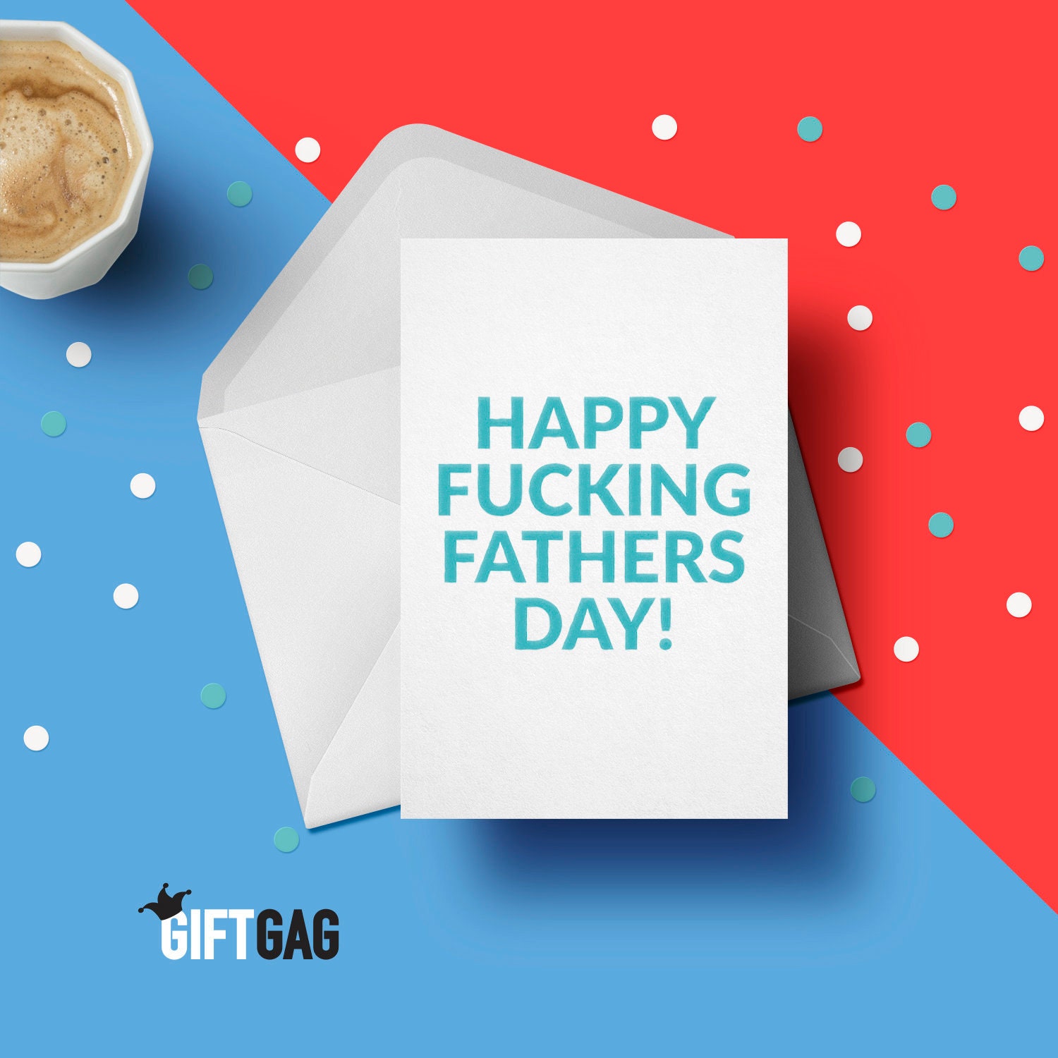 Happy Fucking Fathers Day Greeting Card Funny and Rude picture