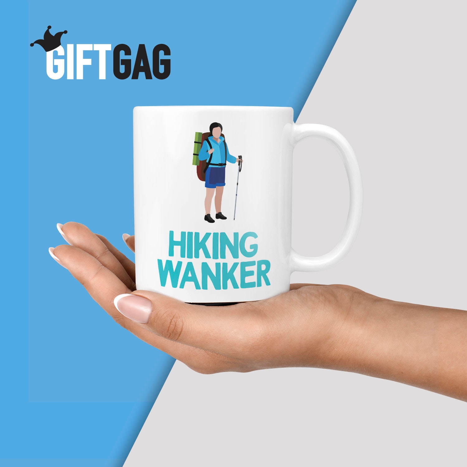 Hiking Wanker Gift Mug Funny Gifts For Him or Her Loves Etsy