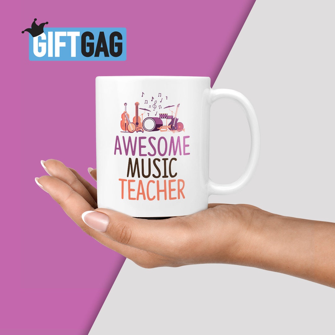 Awesome Music Teacher Mug - Thank You Gifts for Musicians, Presents for ...