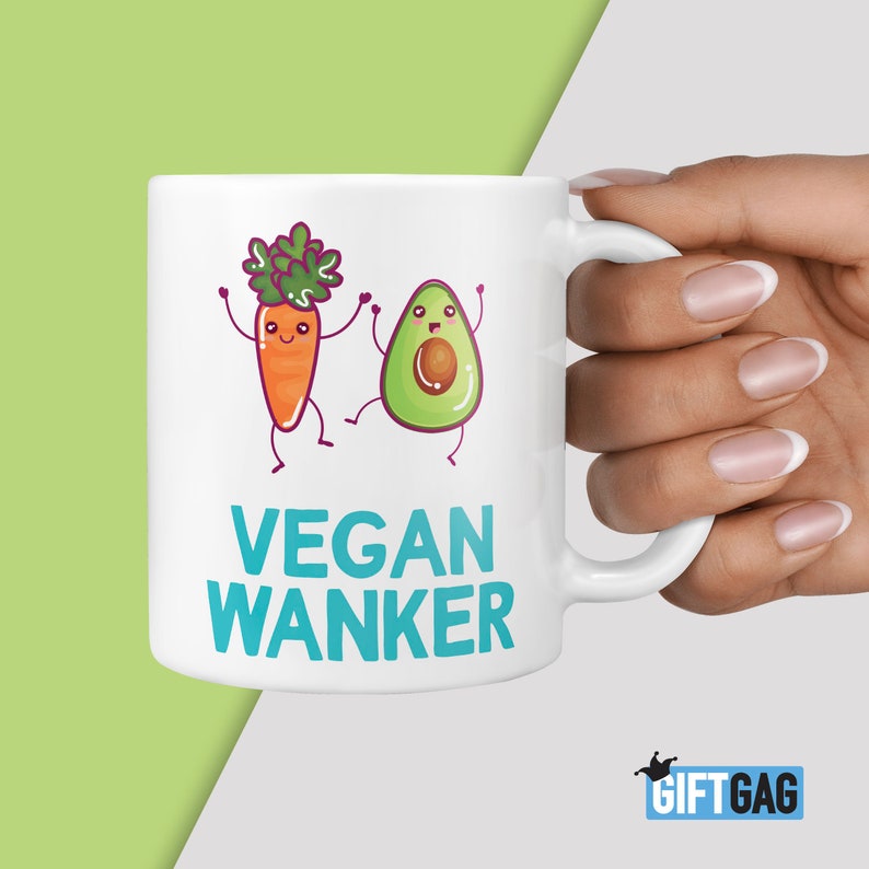 Vegan Wanker Gift Mug Funny Gifts for Vegans Present Friend Etsy UK