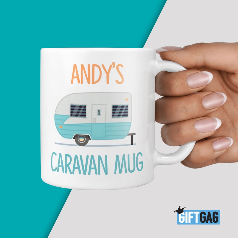 Personalised Name Caravan Gift Mug Fun Gifts For Him or Her Etsy