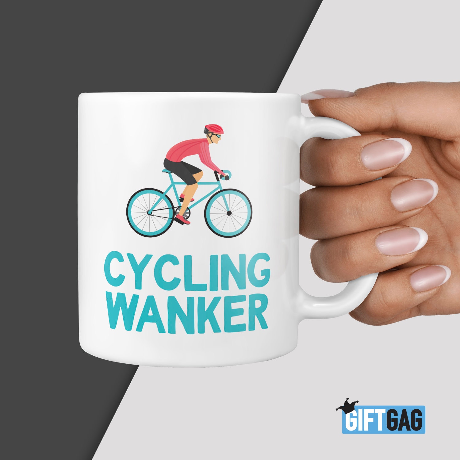 Funny Bike Gifts Mug - Bike W**ker - Rude Funny Christmas For Men Women - View #9