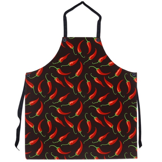 Foodie Gift Red Yellow Pineapple Print Chef Gift Housewarming gift Tablier Femme Homme Tablier de Cuisine Kitchen Apron