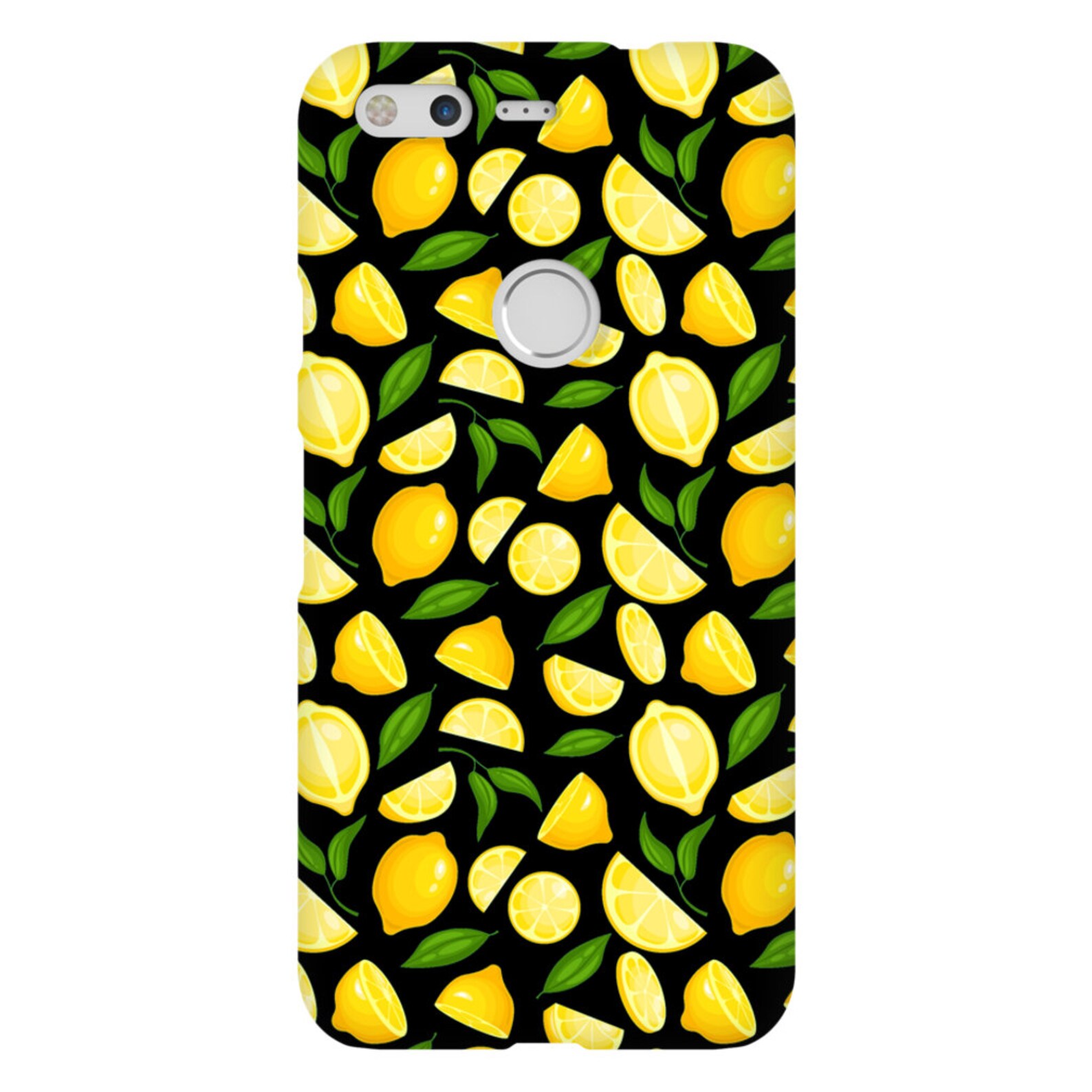 Google Pixel Case Tough/Slim Phone Case Lemon Black Etsy