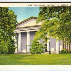 Vintage Linen Postcard The Chapel University of Georgia Athens GA