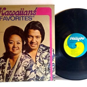 The Hawaiians Hawaiian Favorites Vinyl LP Record Lounge Folk World Religious