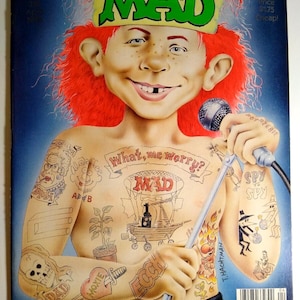 MAD マガジン 1992 年 4 月 ガン・アンド・ローゼズ アクセル・ローズ 50/50 TV ショー ラブ・コネクション 310