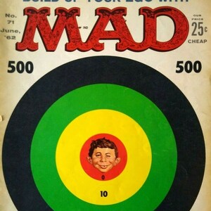 MAD Magazine June 1962 Issue No 71 Celebrities Wallets Parody South Chicago Unique Gift
