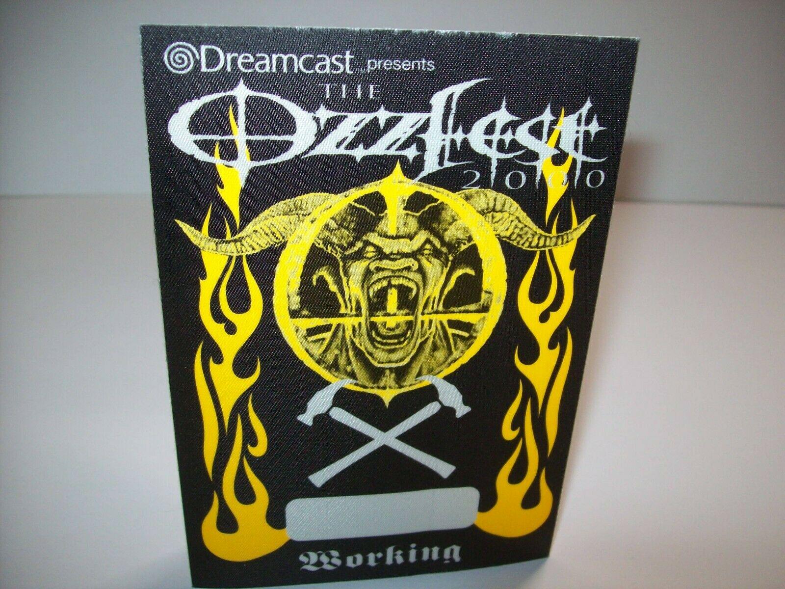 Ozzfest Backstage Pass Original 2000 NOS Ozzy Devil Art