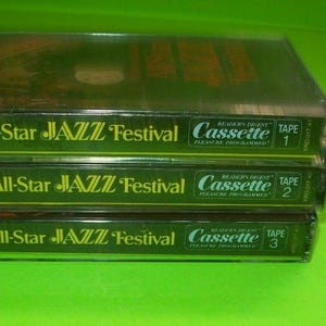Reader's Digest All-Star Jazz Festival, lot de 3 cassettes 1 cadeau musique 1978 scellée Cadeau unique