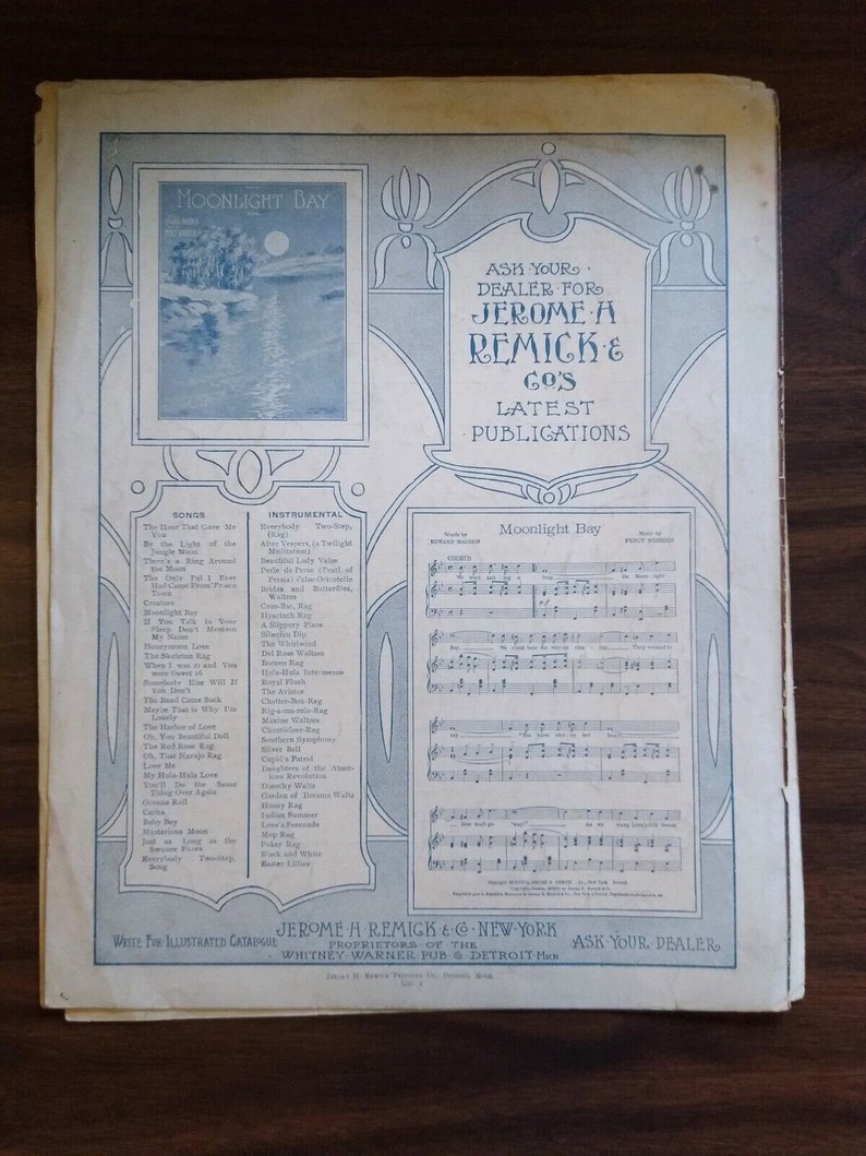 The Skeleton Rag Sheet Music Goblins Pixies 1911 Edward Madden Percy ...