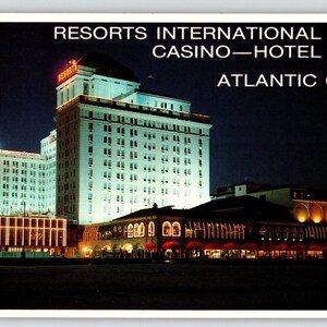 Carte postale d'hôtel Atlantic City Casino, New Jersey Boardwalk, NJ, sans affichage