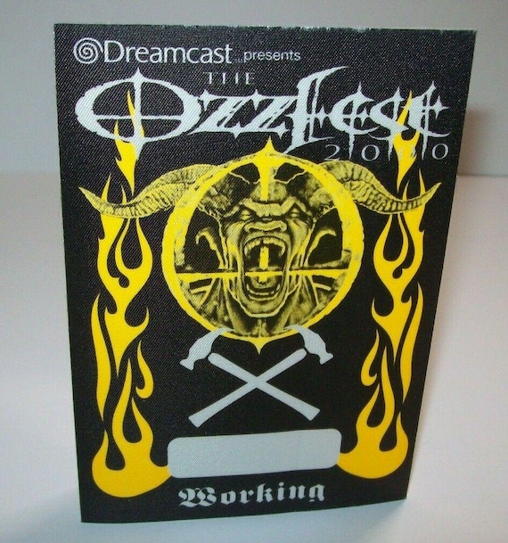 Vintage Ozzfest 2000 Backstage Pass: Ozzy Devil Art, Heavy Metal