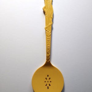 Peanut Vintage Tan Plastic Serving Spoon 1950s Planters Peanuts Kitchenware