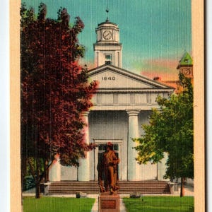Palais de justice du comté de Frederick, Winchester, Virginie, carte postale, lin, milieu du siècle