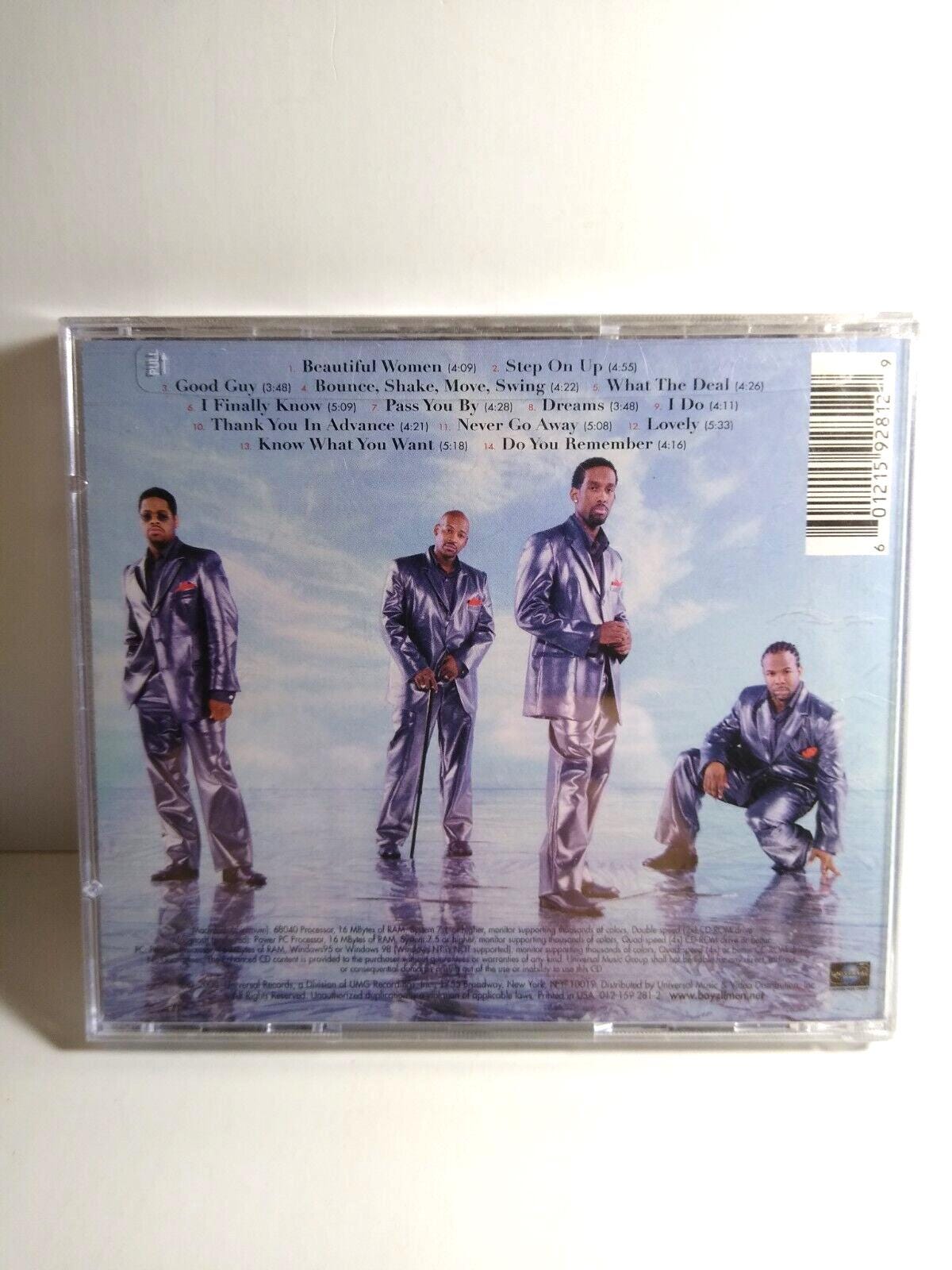 Boyz II Men Nathan Michael Shawn Wanya CD 2000 Universal Funk Soul