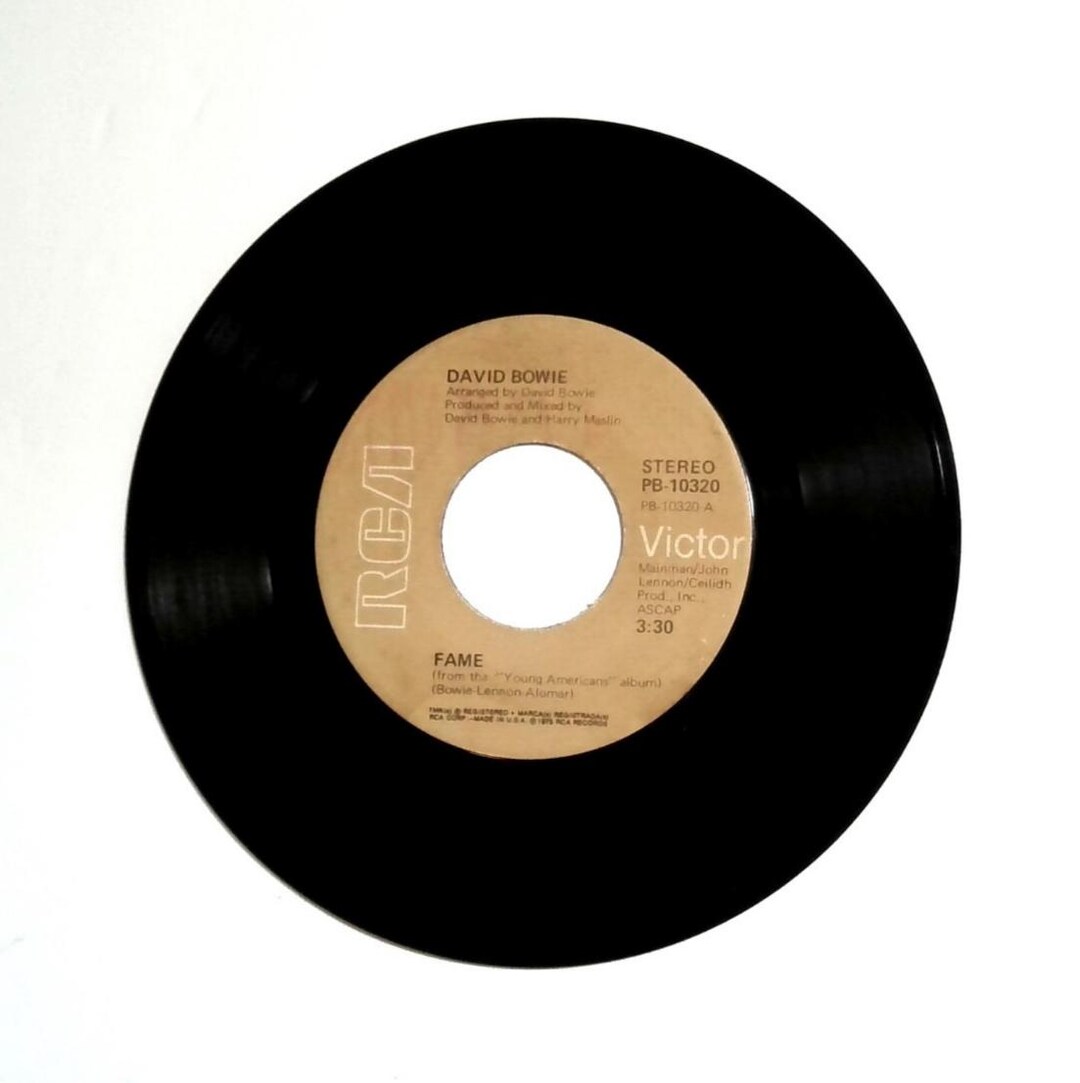 David Bowie – Fame / Right RCA 7" Vinyl Record Tan/brown Label PB-10320 ...