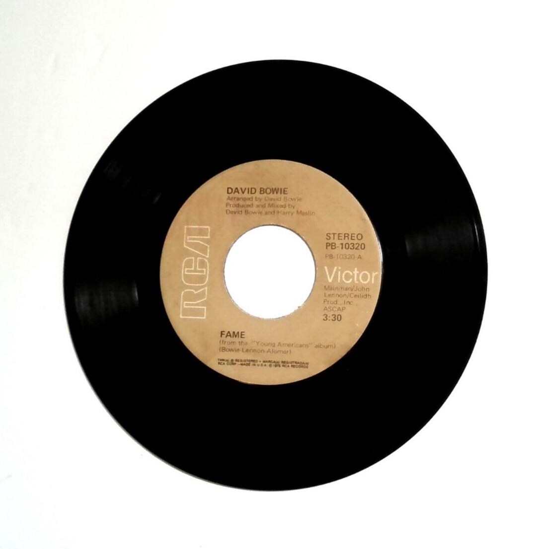 David Bowie – Fame / Right RCA 7" Vinyl Record Tan/brown Label PB-10320 ...
