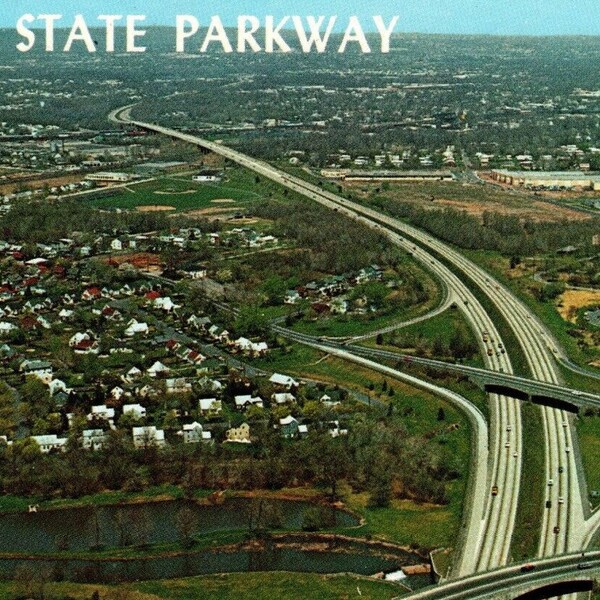 Garden State Parkway New Jersey Highway NJ Postcard Chrome Roadway Freeway 1967 Unique Gift