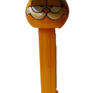 Pez Garfield Cat Candy Container Vintage China Cartoon Retro Unused Green Hat Unique Gift