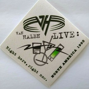 Van Halen Backstage Pass Right Here Right Now Tour Original 1993 Hard Rock Eddie Music Gift Unique Gift
