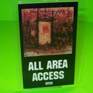 Black Sabbath 'Mob Rules' 1982 Backstage Pass